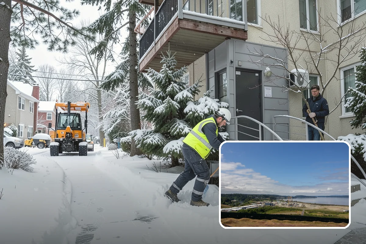Overnight Snow Removal in University Place, Pierce County, WA - Property ready before the morning arrival