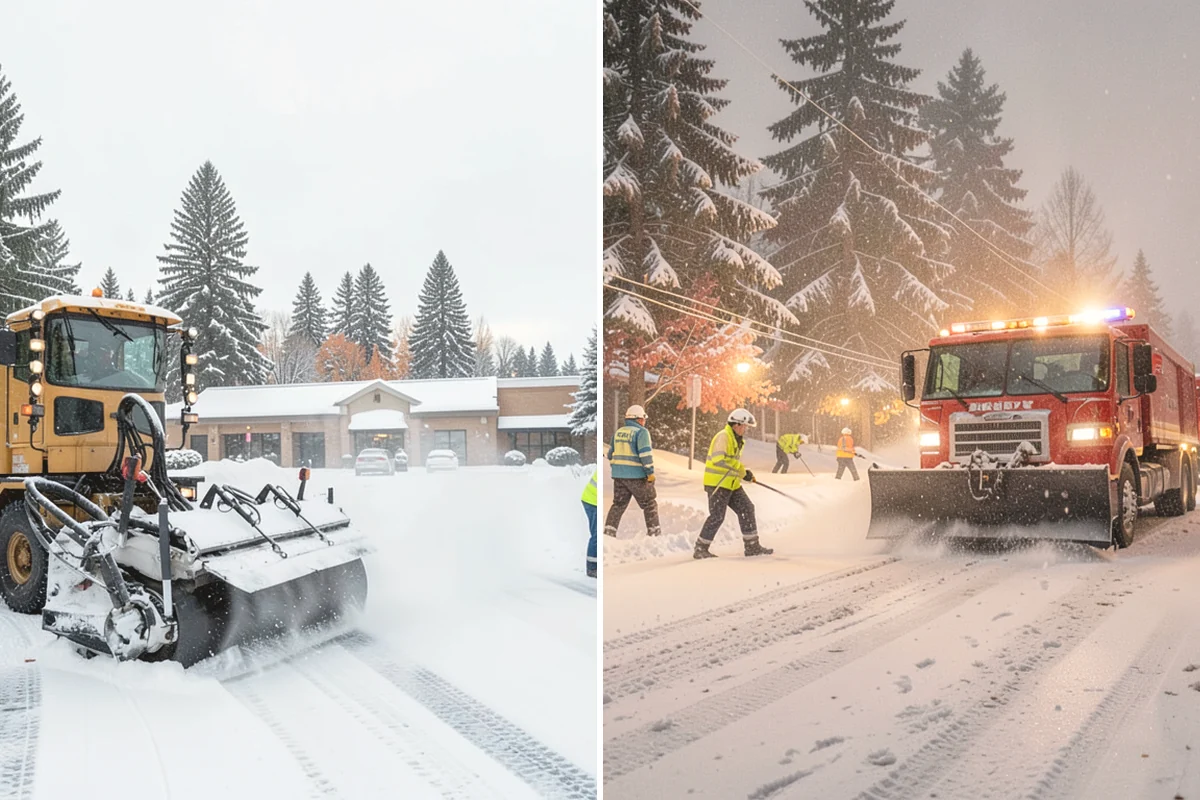Overnight Snow Removal in University Place, Pierce County, WA - Confirm your morning open time and priority zones