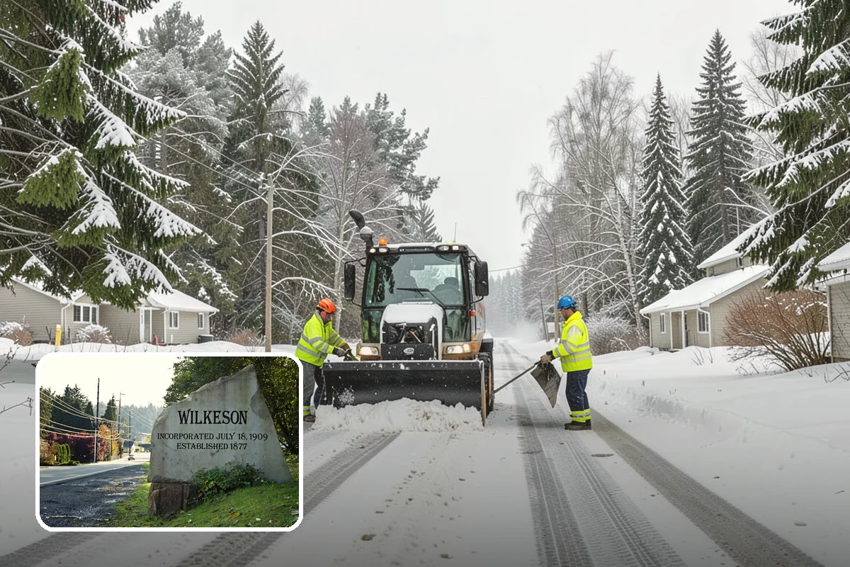 Overnight Snow Removal in Wilkeson, Pierce County, WA - Property ready before the morning arrival