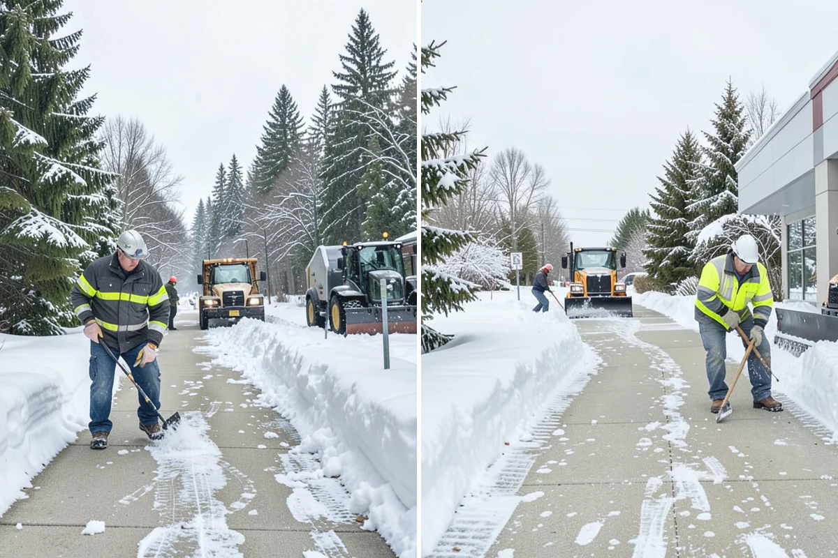 Overnight Snow Removal in Wilkeson, Pierce County, WA - Confirm your morning open time and priority zones