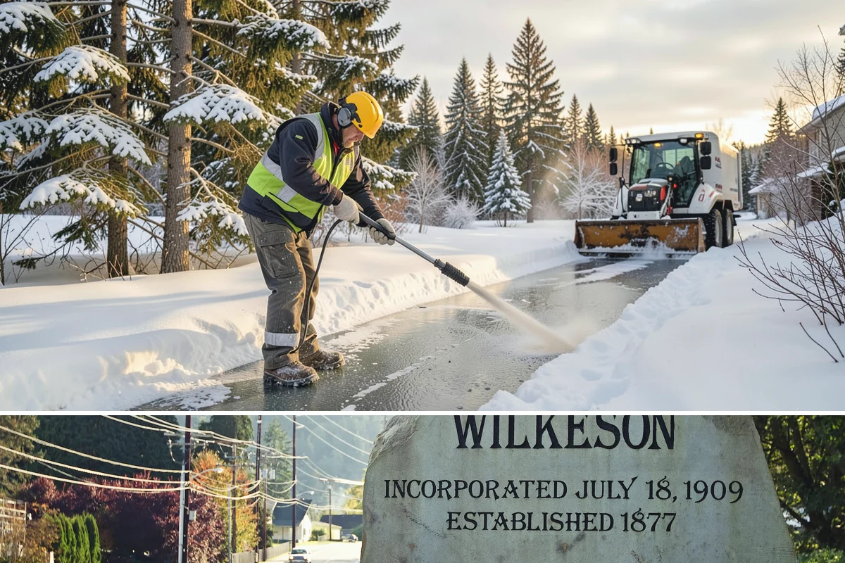 Overnight Snow Removal in Wilkeson, Pierce County, WA - Overnight service is in highest demand through the peak snow months of December, January, and February.