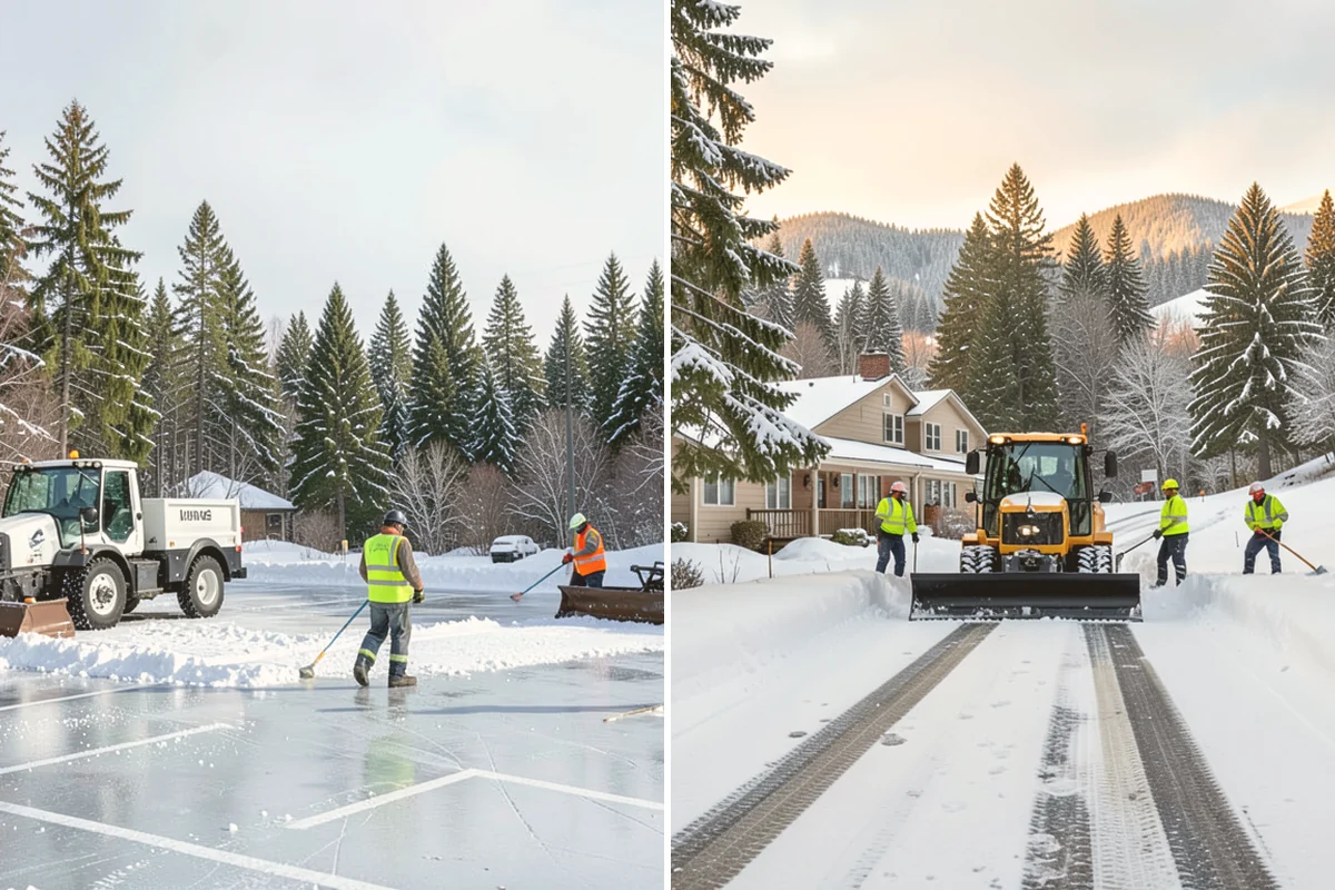 Park & Ride Snow Removal in Algona, King County, WA - Map lot lanes, stalls, and transit stop pads