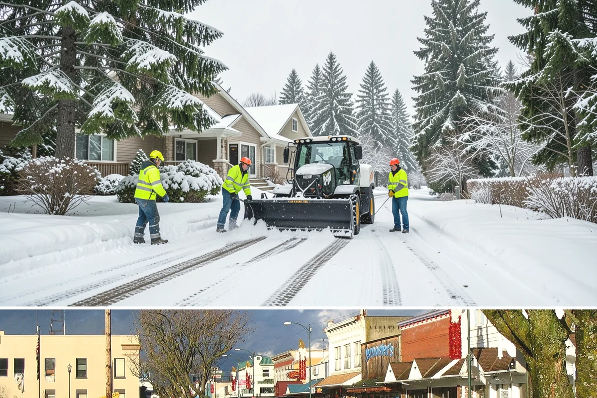 Park & Ride Snow Removal in Arlington, Snohomish County, WA - Park-and-ride lots see peak need December through February around commuter freeze mornings.