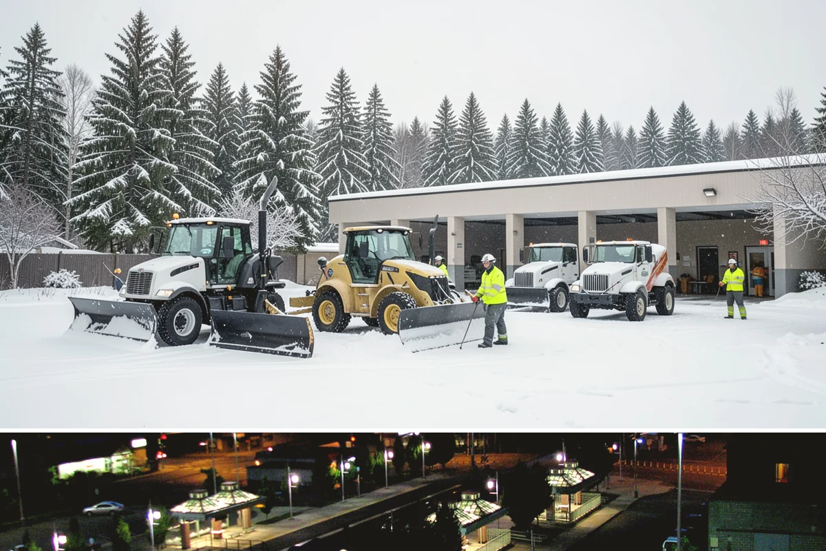 Park & Ride Snow Removal in Auburn, King County, WA - Park-and-ride lots see peak need December through February around commuter freeze mornings.