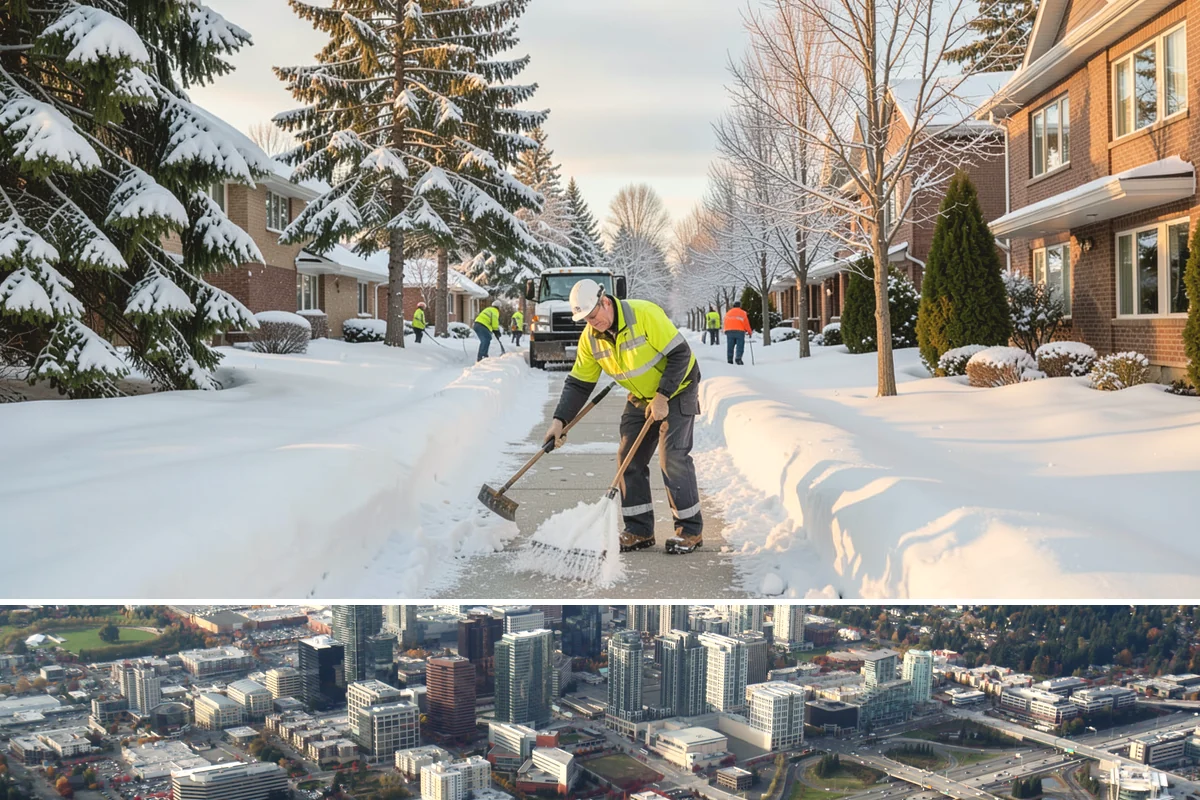 Park & Ride Snow Removal in Bellevue, King County, WA - Park-and-ride lots see peak need December through February around commuter freeze mornings.