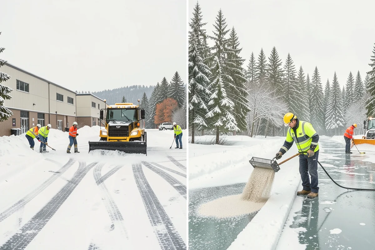 Park & Ride Snow Removal in Bothell, King County, WA - Map lot lanes, stalls, and transit stop pads