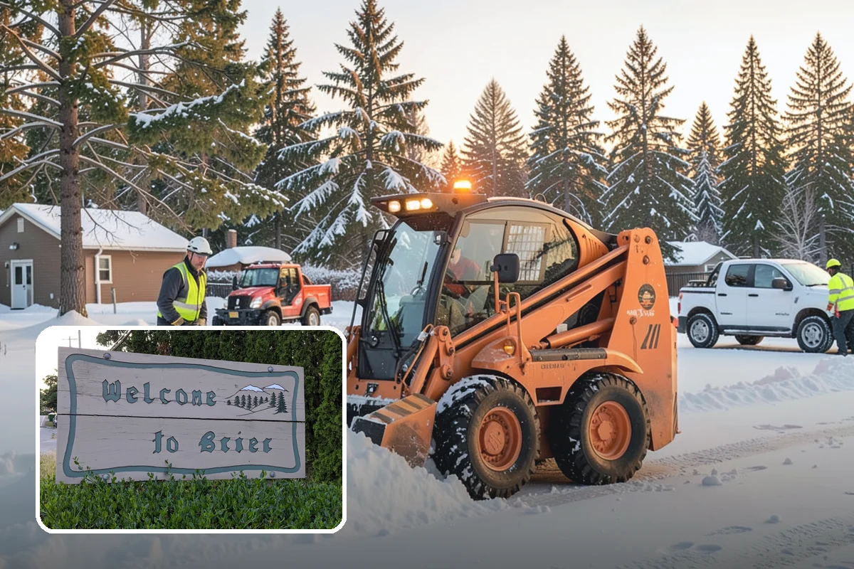 Park & Ride Snow Removal in Brier, Snohomish County, WA - Travel lanes and stalls cleared before dawn