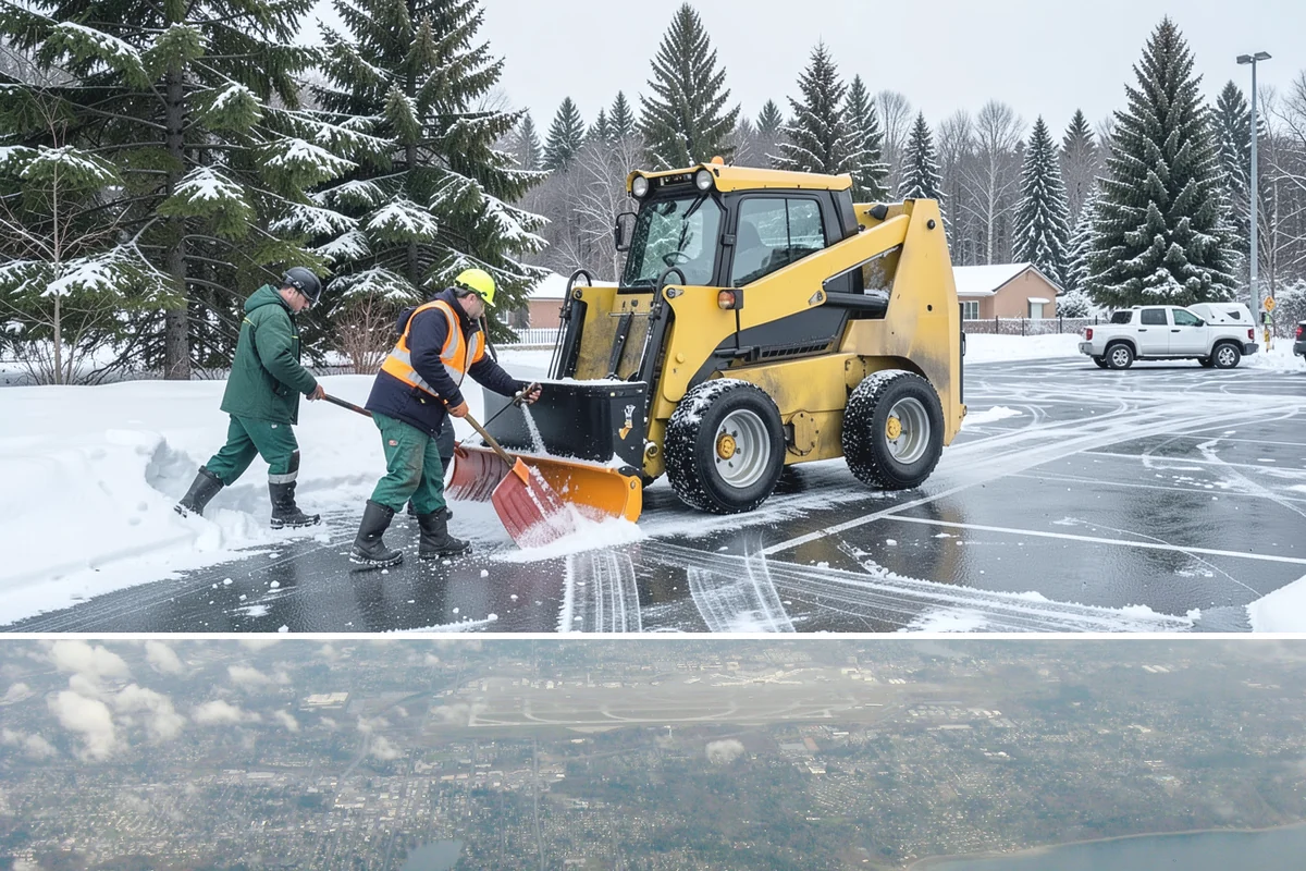 Park & Ride Snow Removal in Burien, King County, WA - Park-and-ride lots see peak need December through February around commuter freeze mornings.