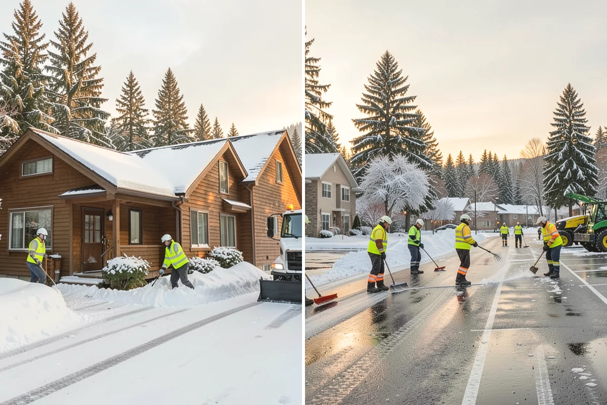 Park & Ride Snow Removal in Carbonado, Pierce County, WA - Map lot lanes, stalls, and transit stop pads