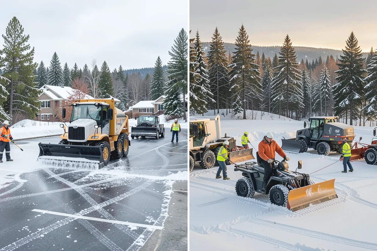 Park & Ride Snow Removal in Coupeville, Island County, WA - Map lot lanes, stalls, and transit stop pads