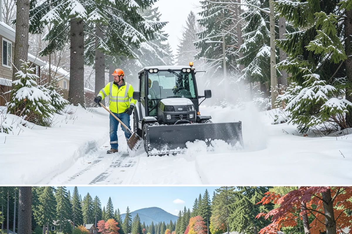 Park & Ride Snow Removal in Covington, King County, WA - Park-and-ride lots see peak need December through February around commuter freeze mornings.