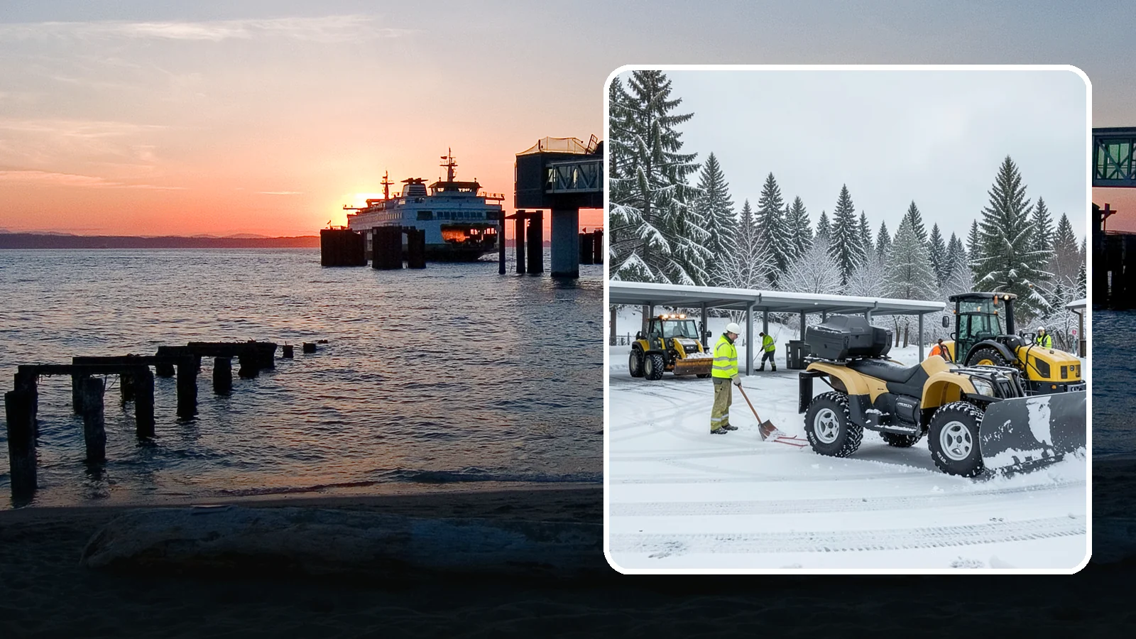 Park & Ride Snow Removal in Edmonds, Snohomish County, WA - We clear park-and-ride lots, stalls, and shuttle stops so commuters can leave their cars and catch transit without wading through...