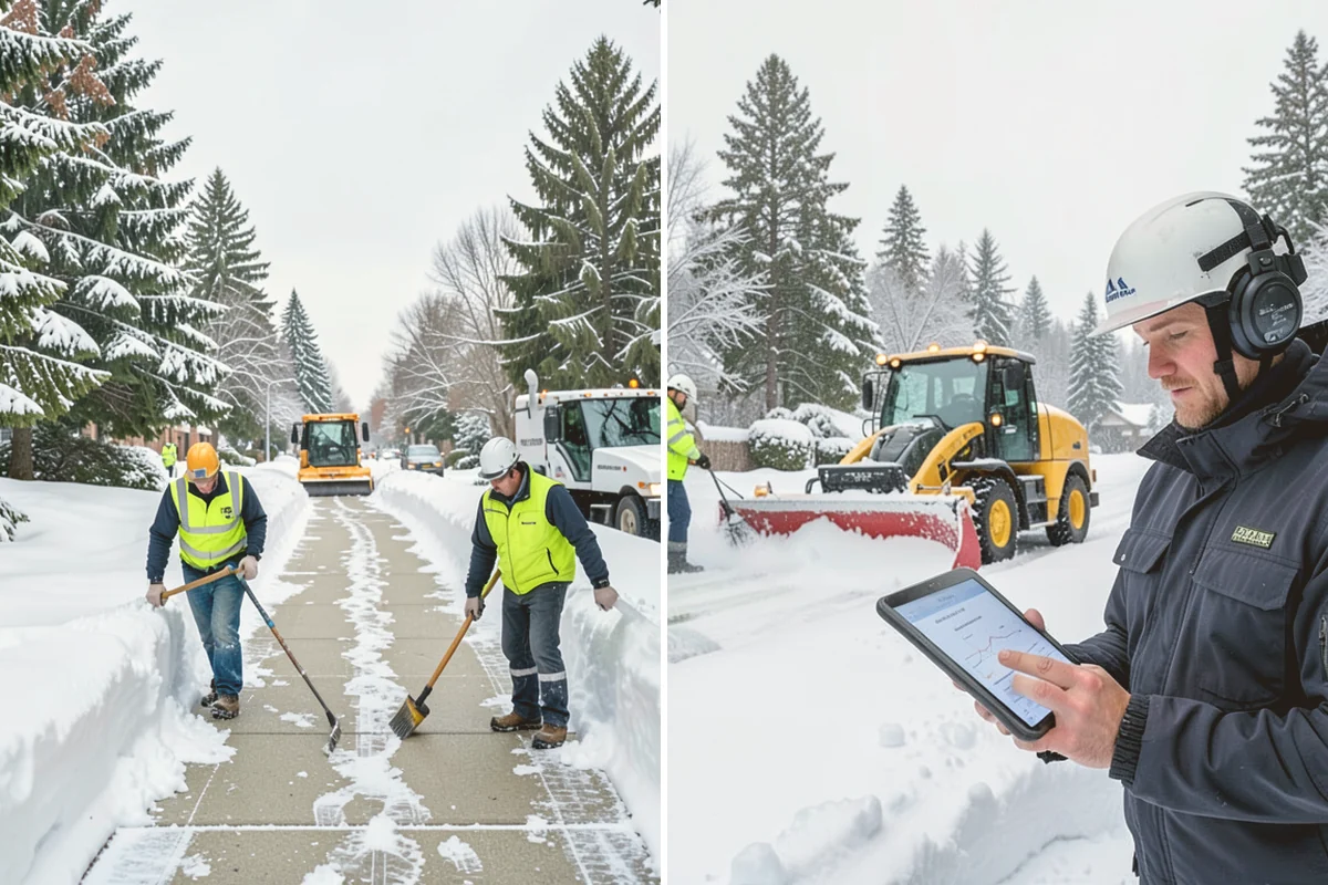 Park & Ride Snow Removal in Edmonds, Snohomish County, WA - Map lot lanes, stalls, and transit stop pads