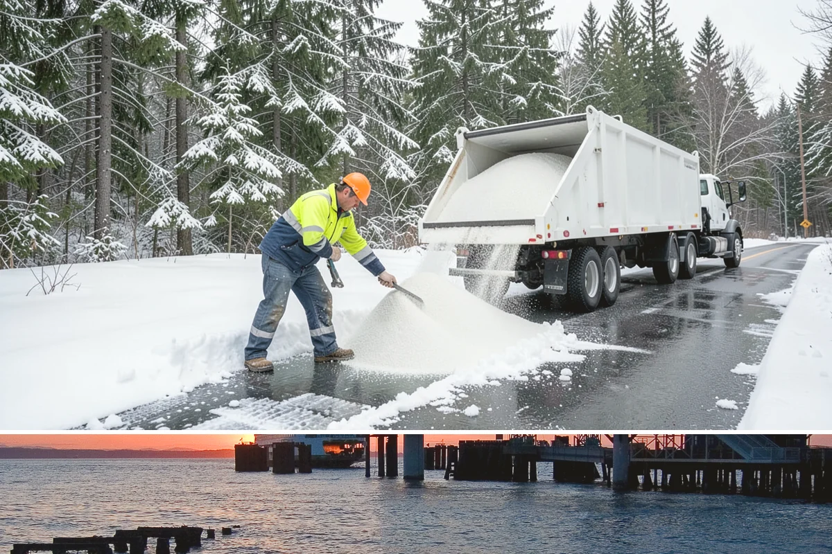 Park & Ride Snow Removal in Edmonds, Snohomish County, WA - Park-and-ride lots see peak need December through February around commuter freeze mornings.