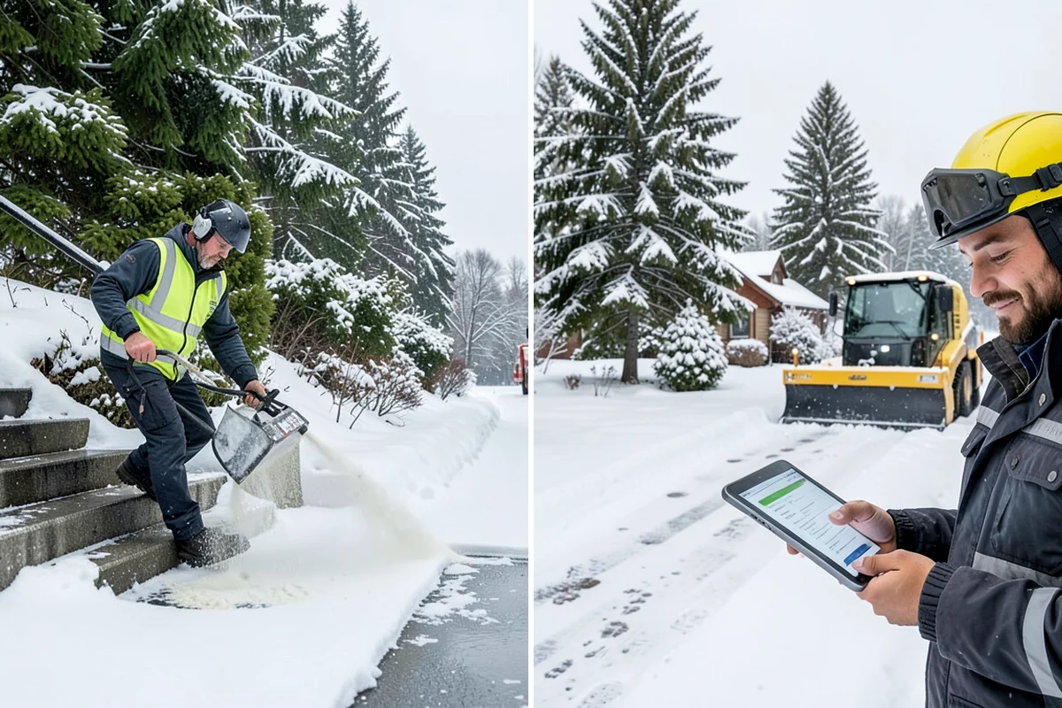 Park & Ride Snow Removal in Enumclaw, King County, WA - Map lot lanes, stalls, and transit stop pads