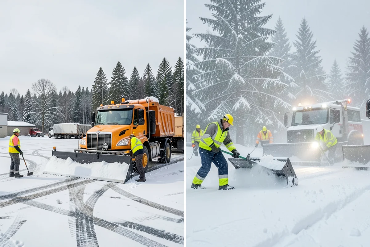 Park & Ride Snow Removal in Everett, Snohomish County, WA - Map lot lanes, stalls, and transit stop pads