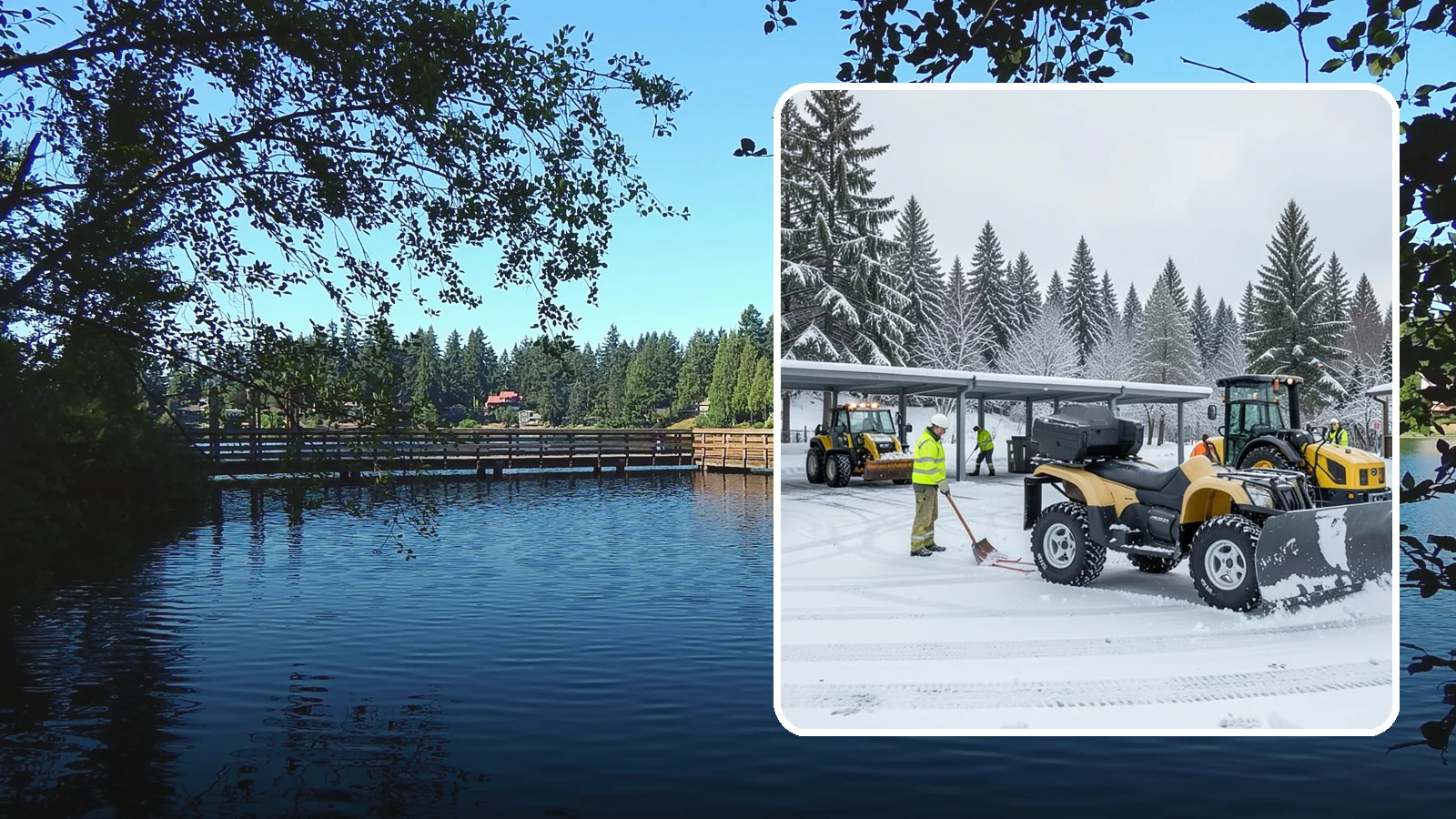 Park & Ride Snow Removal in Federal Way, King County, WA - We clear park-and-ride lots, stalls, and shuttle stops so commuters can leave their cars and catch transit without wading through...