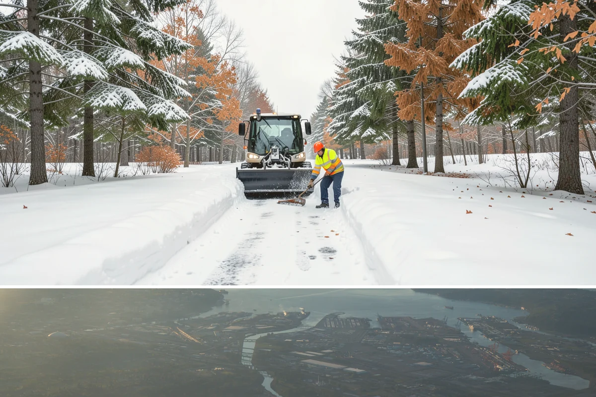 Park & Ride Snow Removal in Fife, Pierce County, WA - Park-and-ride lots see peak need December through February around commuter freeze mornings.