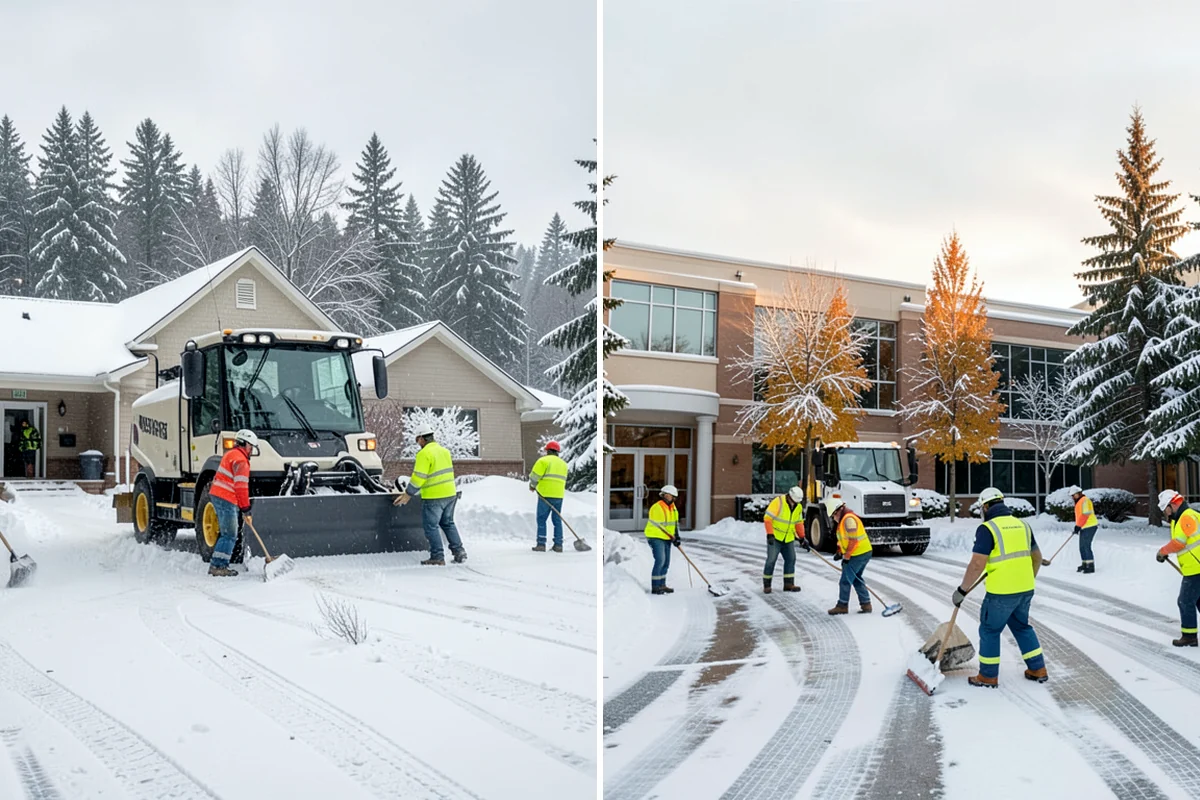 Park & Ride Snow Removal in Fircrest, Pierce County, WA - Map lot lanes, stalls, and transit stop pads