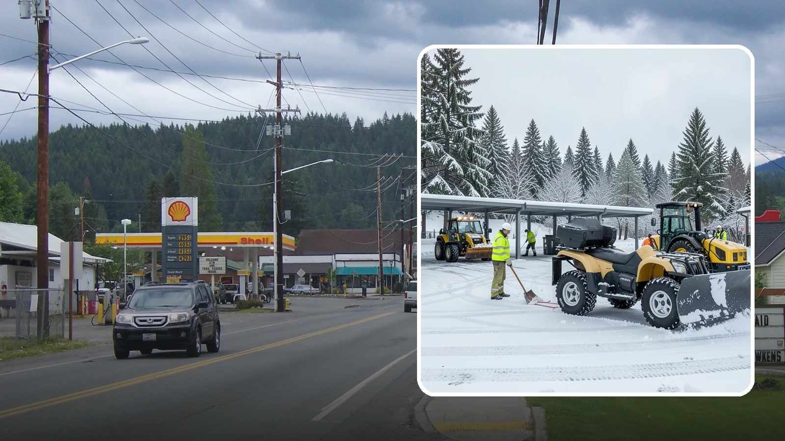 Park & Ride Snow Removal in Granite Falls, Snohomish County, WA - We clear park-and-ride lots, stalls, and shuttle stops so commuters can leave their cars and catch transit without wading through...