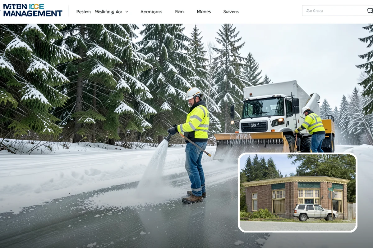 Park & Ride Snow Removal in Hamilton, Skagit County, WA - Travel lanes and stalls cleared before dawn