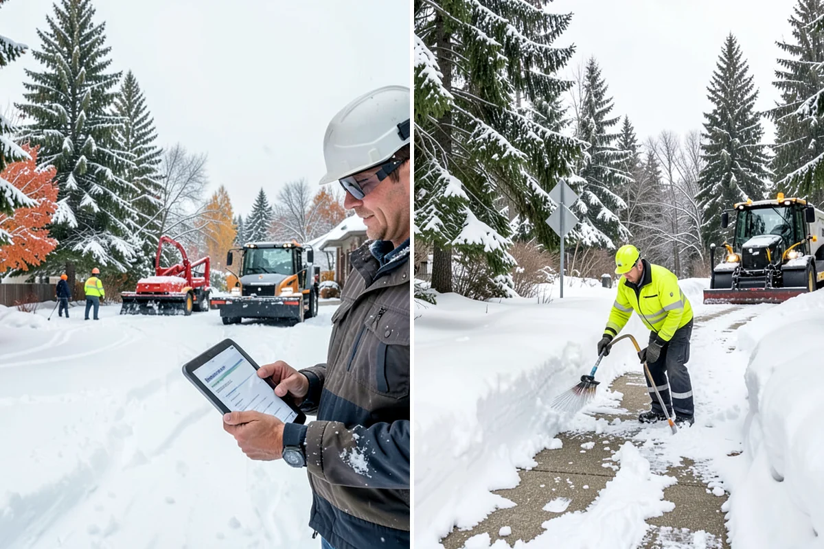 Park & Ride Snow Removal in Kenmore, King County, WA - Map lot lanes, stalls, and transit stop pads