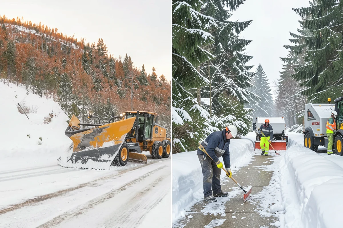 Park & Ride Snow Removal in La Conner, Skagit County, WA - Map lot lanes, stalls, and transit stop pads