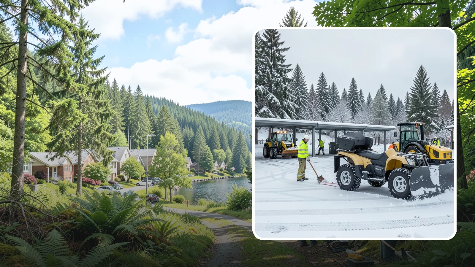 Park & Ride Snow Removal in Lake Forest Park, King County, WA - We clear park-and-ride lots, stalls, and shuttle stops so commuters can leave their cars and catch transit without wading through...