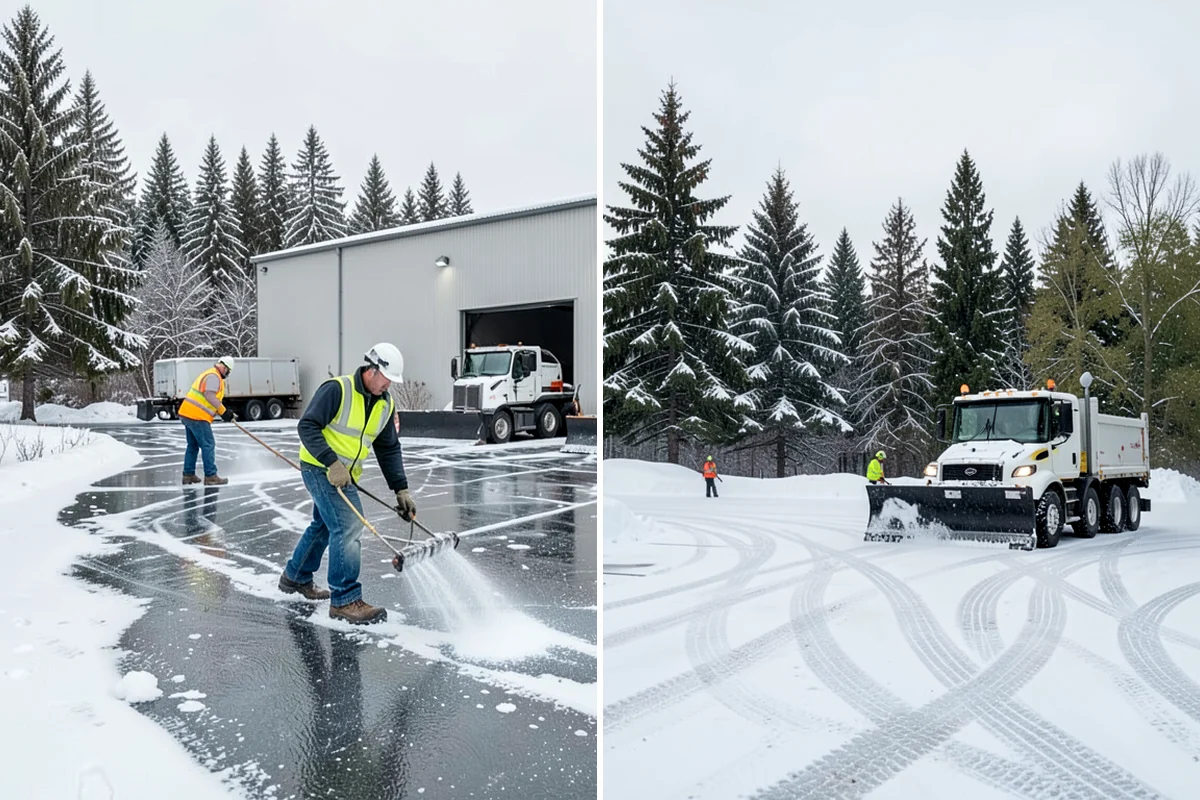 Park & Ride Snow Removal in Lyman, Skagit County, WA - Map lot lanes, stalls, and transit stop pads
