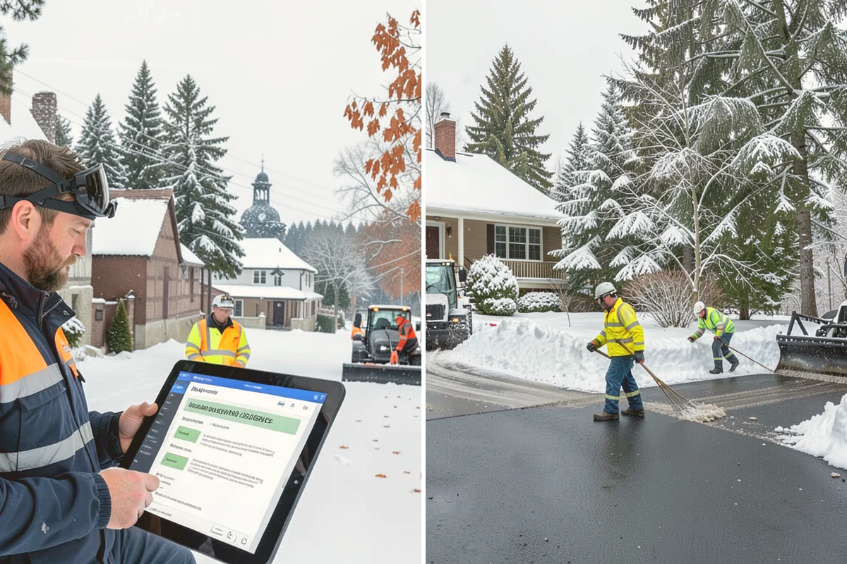 Park & Ride Snow Removal in Lynnwood, Snohomish County, WA - Map lot lanes, stalls, and transit stop pads