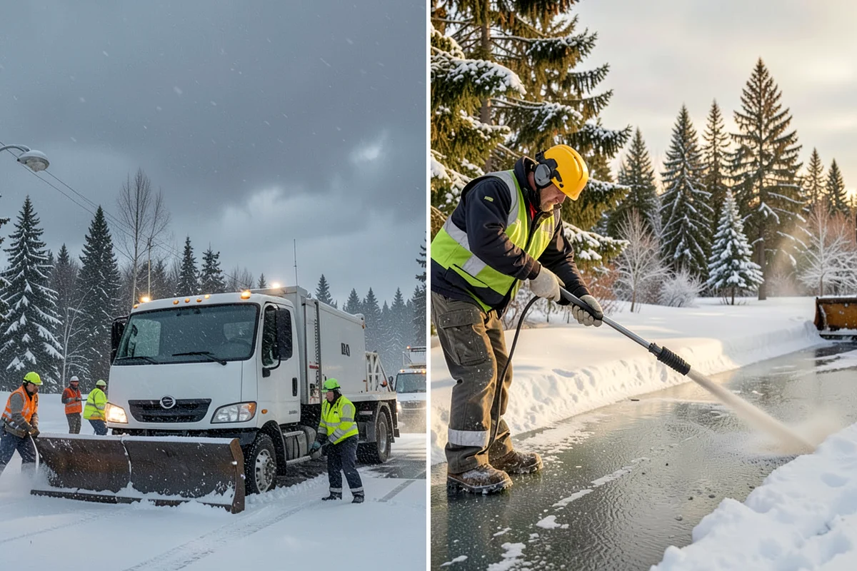Park & Ride Snow Removal in Maple Valley, King County, WA - Map lot lanes, stalls, and transit stop pads
