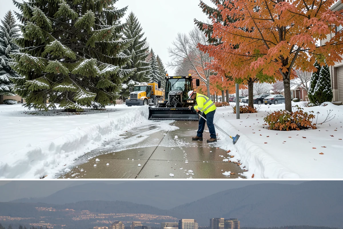 Park & Ride Snow Removal in Medina, King County, WA - Park-and-ride lots see peak need December through February around commuter freeze mornings.