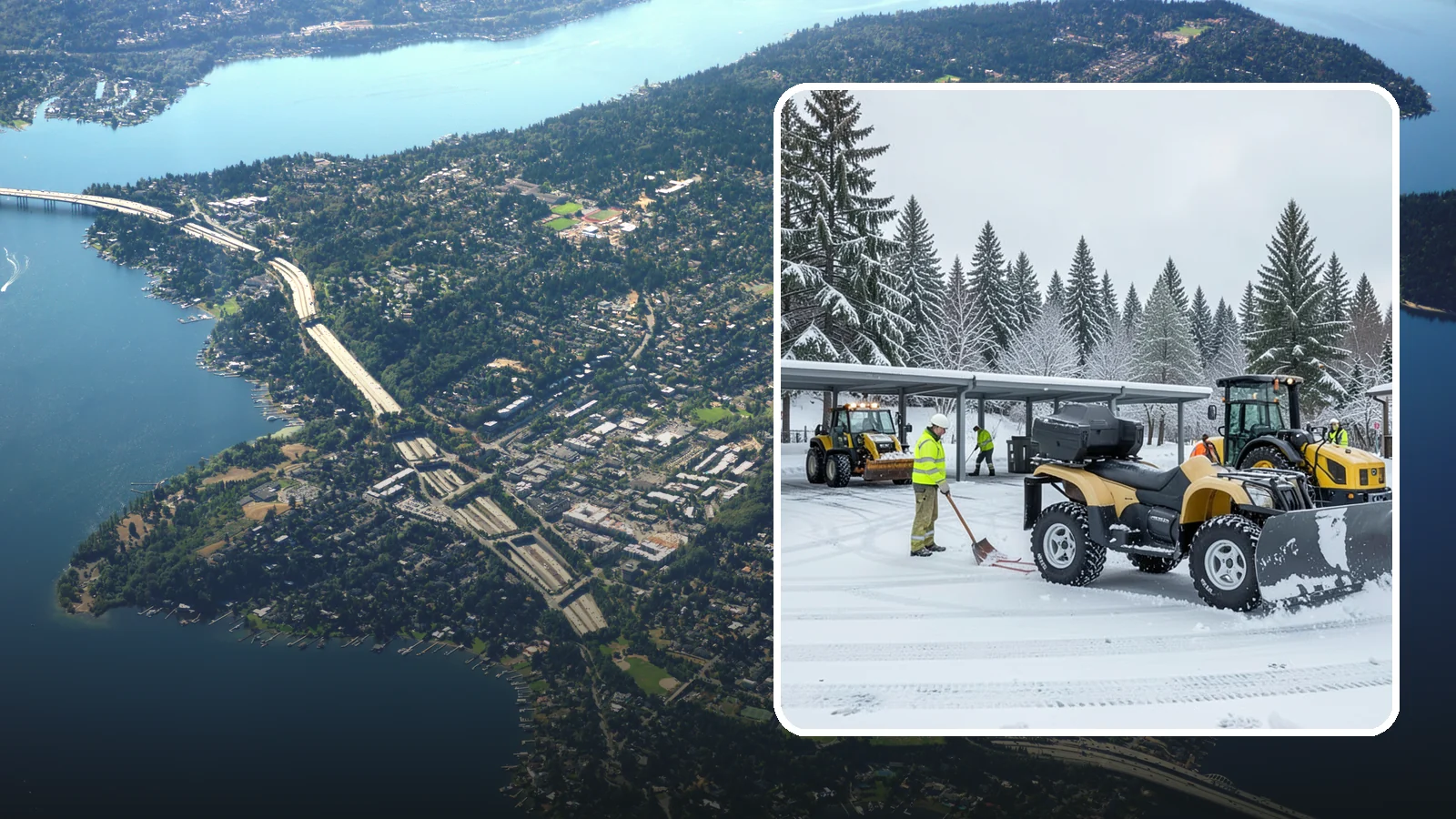 Park & Ride Snow Removal in Mercer Island, King County, WA - We clear park-and-ride lots, stalls, and shuttle stops so commuters can leave their cars and catch transit without wading through...