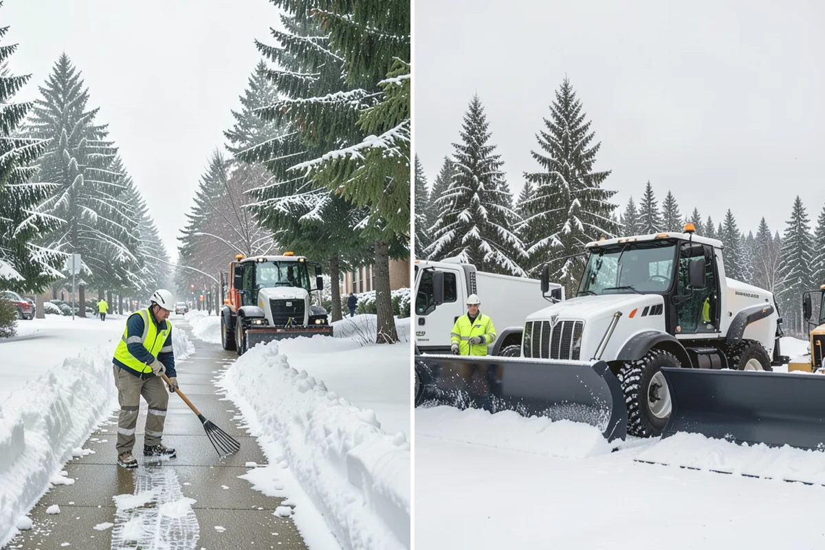 Park & Ride Snow Removal in Mercer Island, King County, WA - Map lot lanes, stalls, and transit stop pads