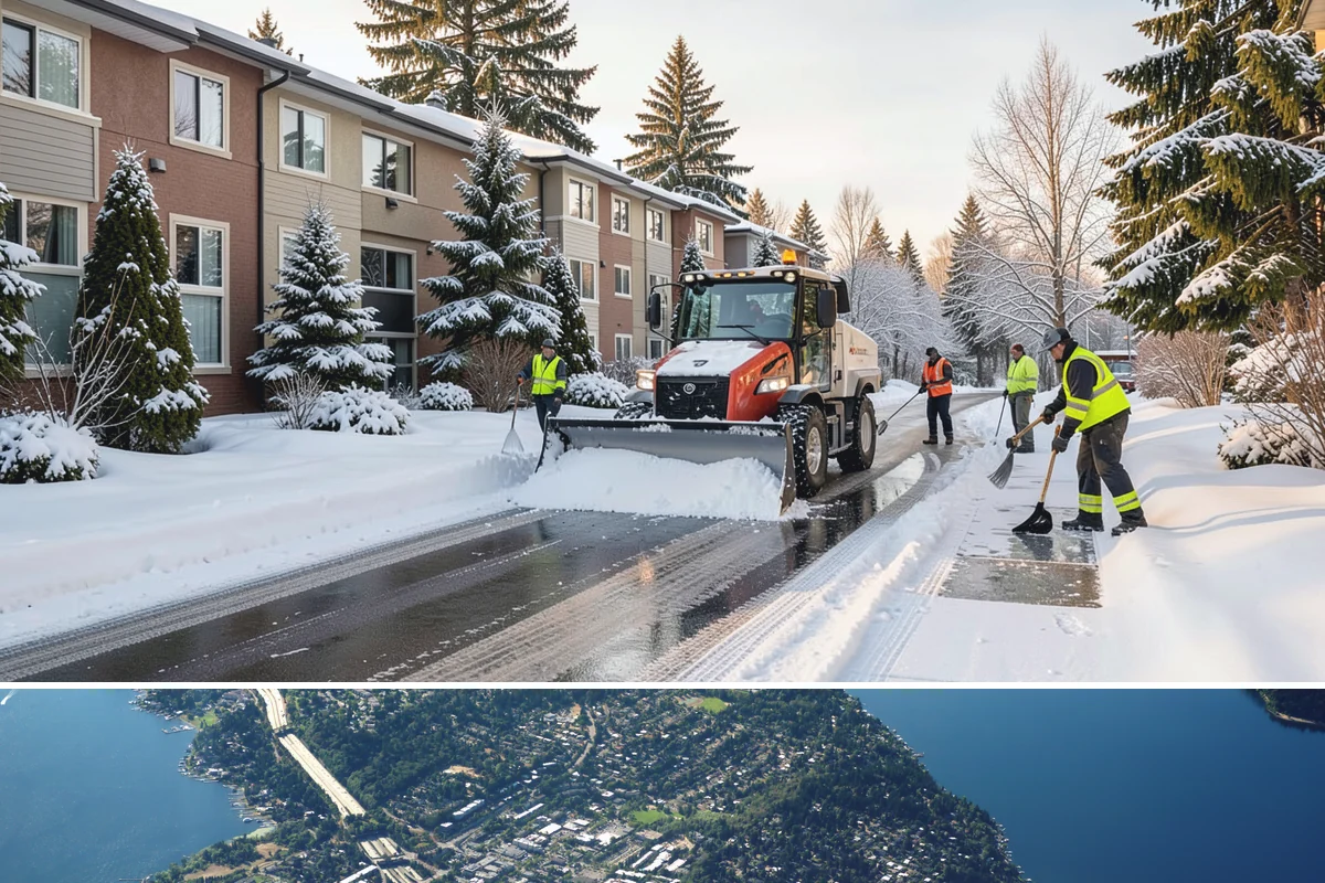 Park & Ride Snow Removal in Mercer Island, King County, WA - Park-and-ride lots see peak need December through February around commuter freeze mornings.