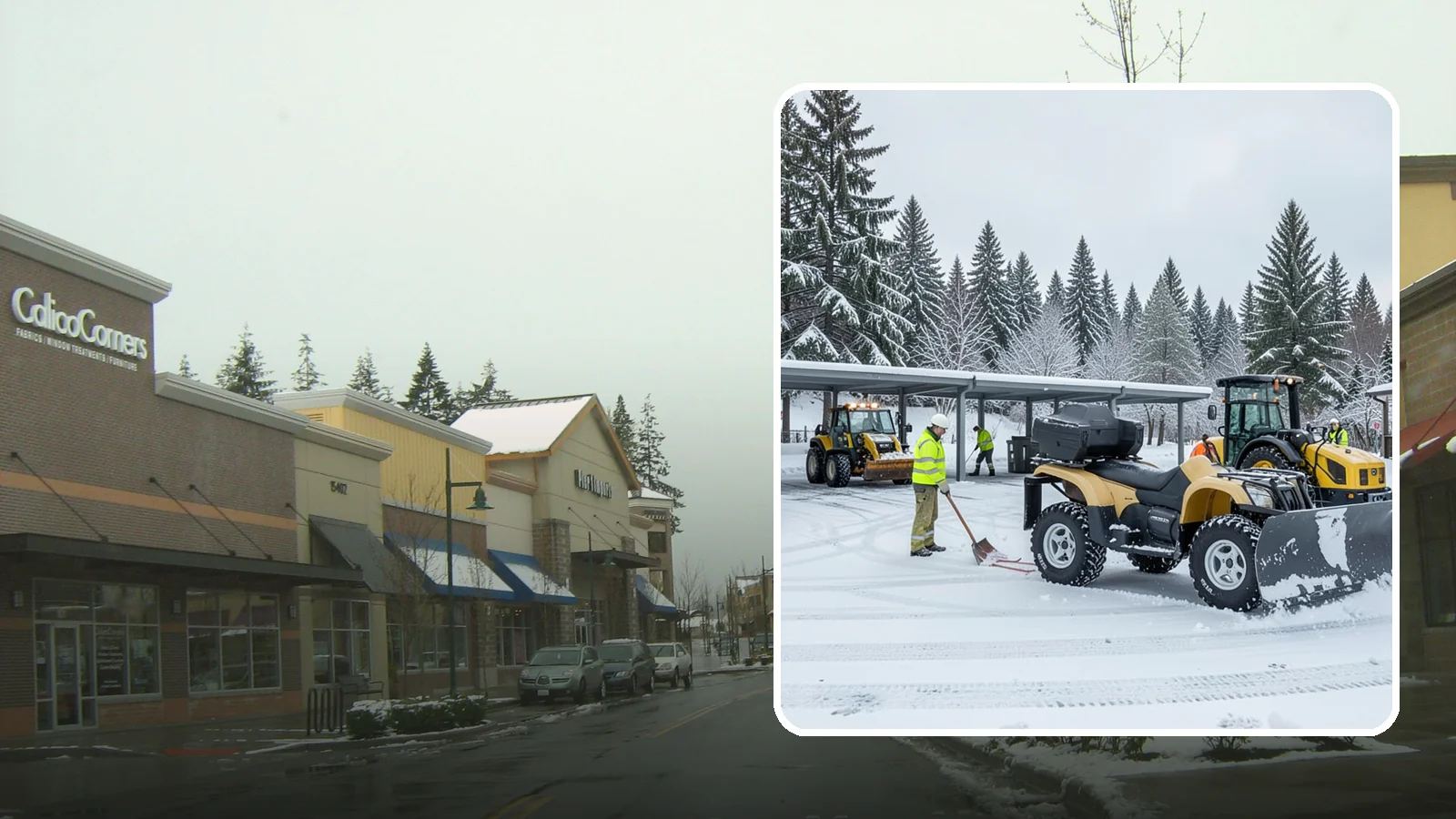 Park & Ride Snow Removal in Mill Creek, Snohomish County, WA - We clear park-and-ride lots, stalls, and shuttle stops so commuters can leave their cars and catch transit without wading through...