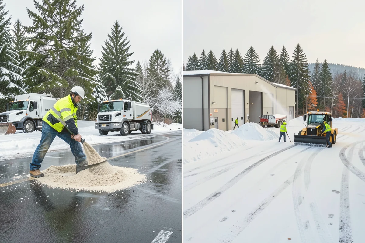 Park & Ride Snow Removal in Milton, King County, WA - Map lot lanes, stalls, and transit stop pads