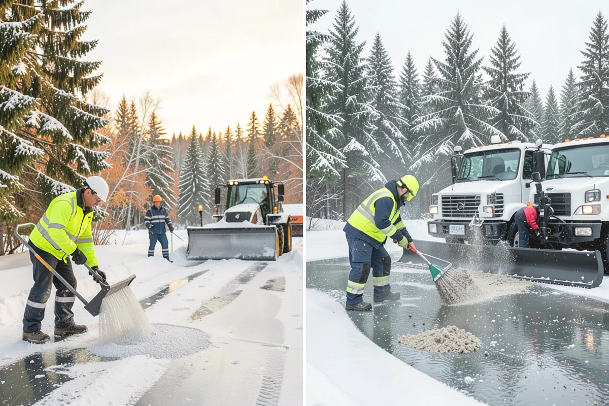 Park & Ride Snow Removal in Monroe, Snohomish County, WA - Map lot lanes, stalls, and transit stop pads
