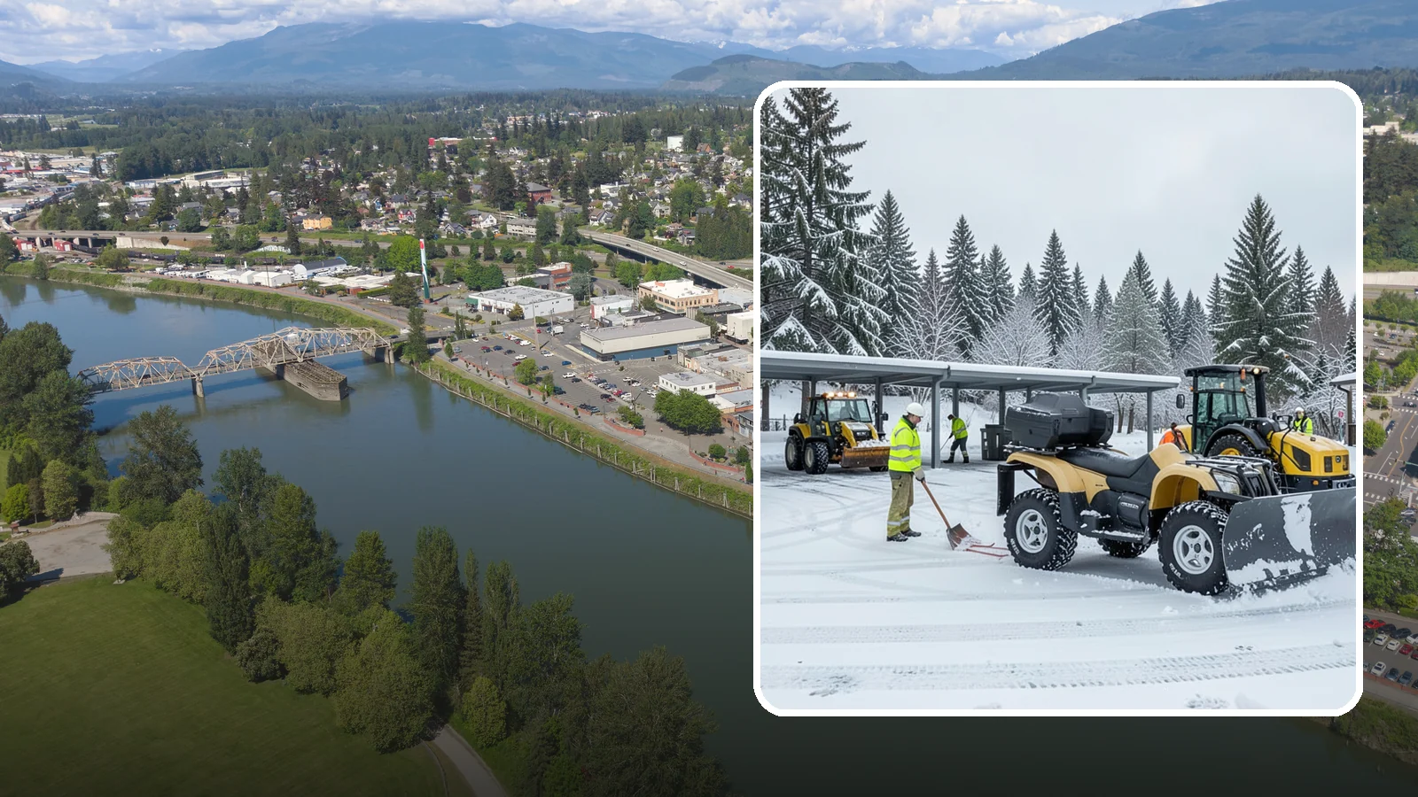 Park & Ride Snow Removal in Mount Vernon, Skagit County, WA - We clear park-and-ride lots, stalls, and shuttle stops so commuters can leave their cars and catch transit without wading through...