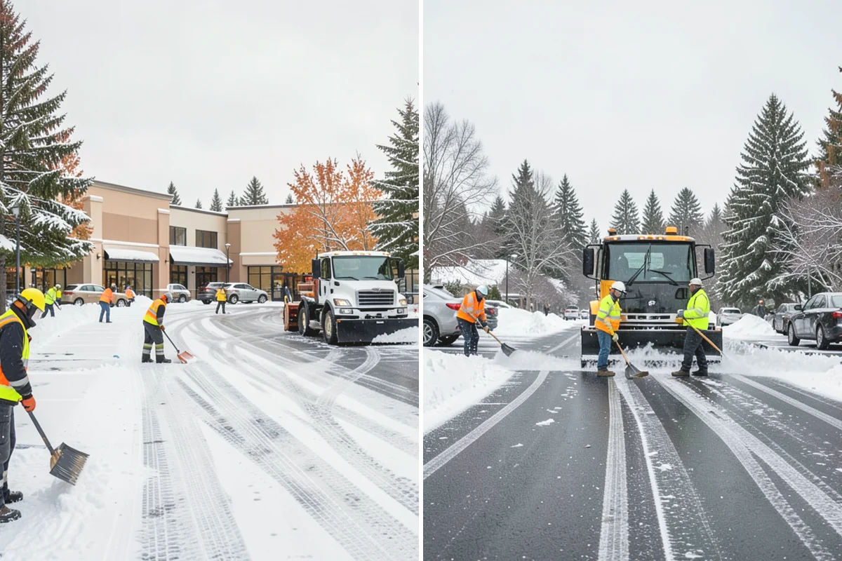 Park & Ride Snow Removal in Mukilteo, Snohomish County, WA - Map lot lanes, stalls, and transit stop pads