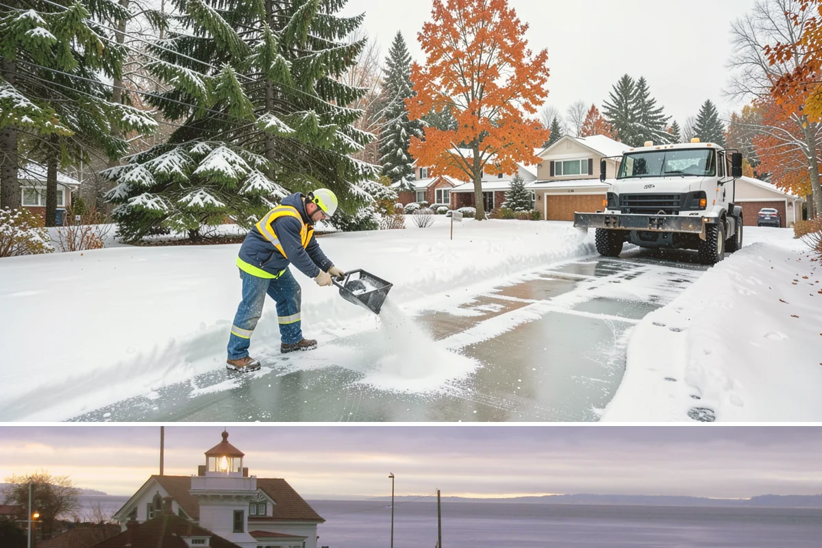 Park & Ride Snow Removal in Mukilteo, Snohomish County, WA - Park-and-ride lots see peak need December through February around commuter freeze mornings.
