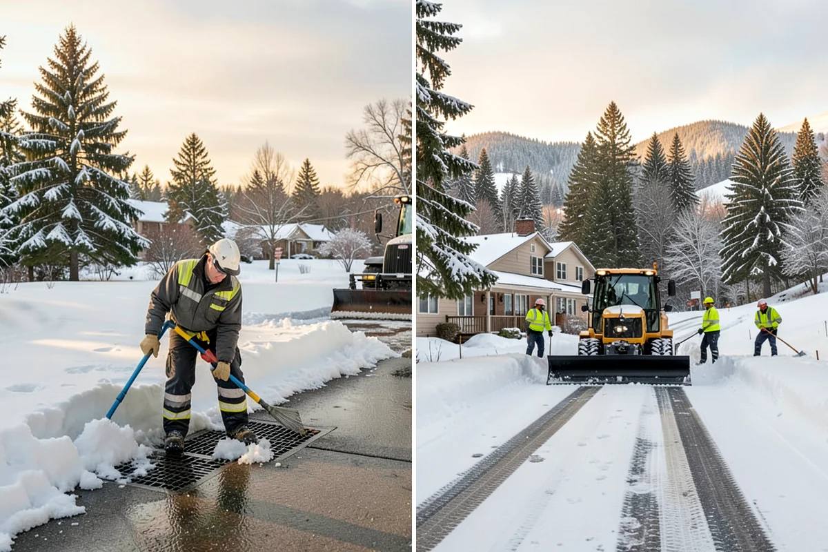 Park & Ride Snow Removal in Pacific, King County, WA - Map lot lanes, stalls, and transit stop pads
