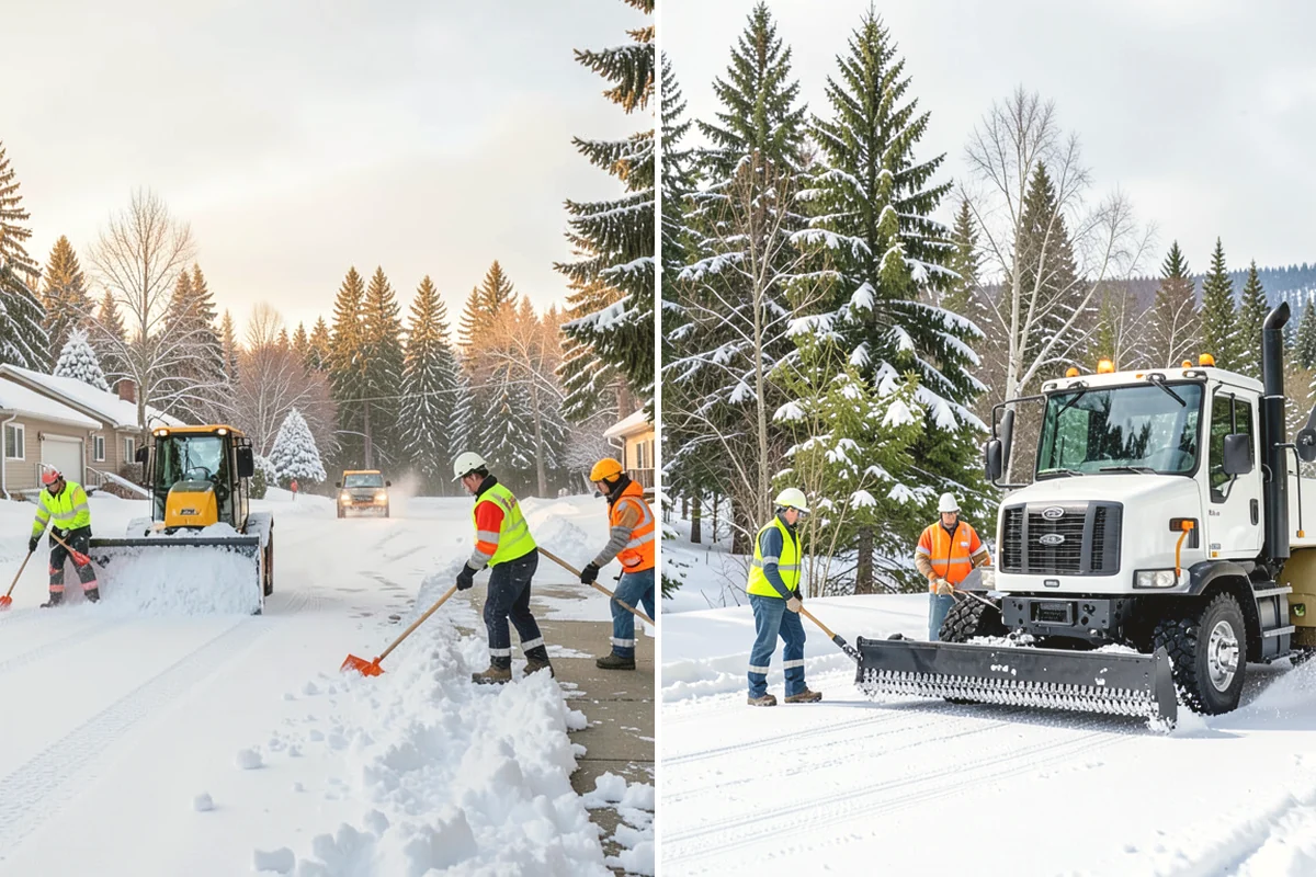Park & Ride Snow Removal in Ruston, Pierce County, WA - Map lot lanes, stalls, and transit stop pads