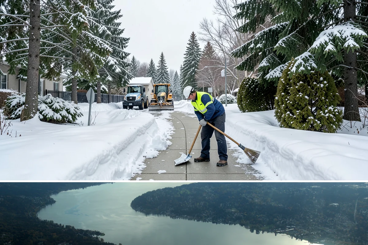Park & Ride Snow Removal in Sammamish, King County, WA - Park-and-ride lots see peak need December through February around commuter freeze mornings.