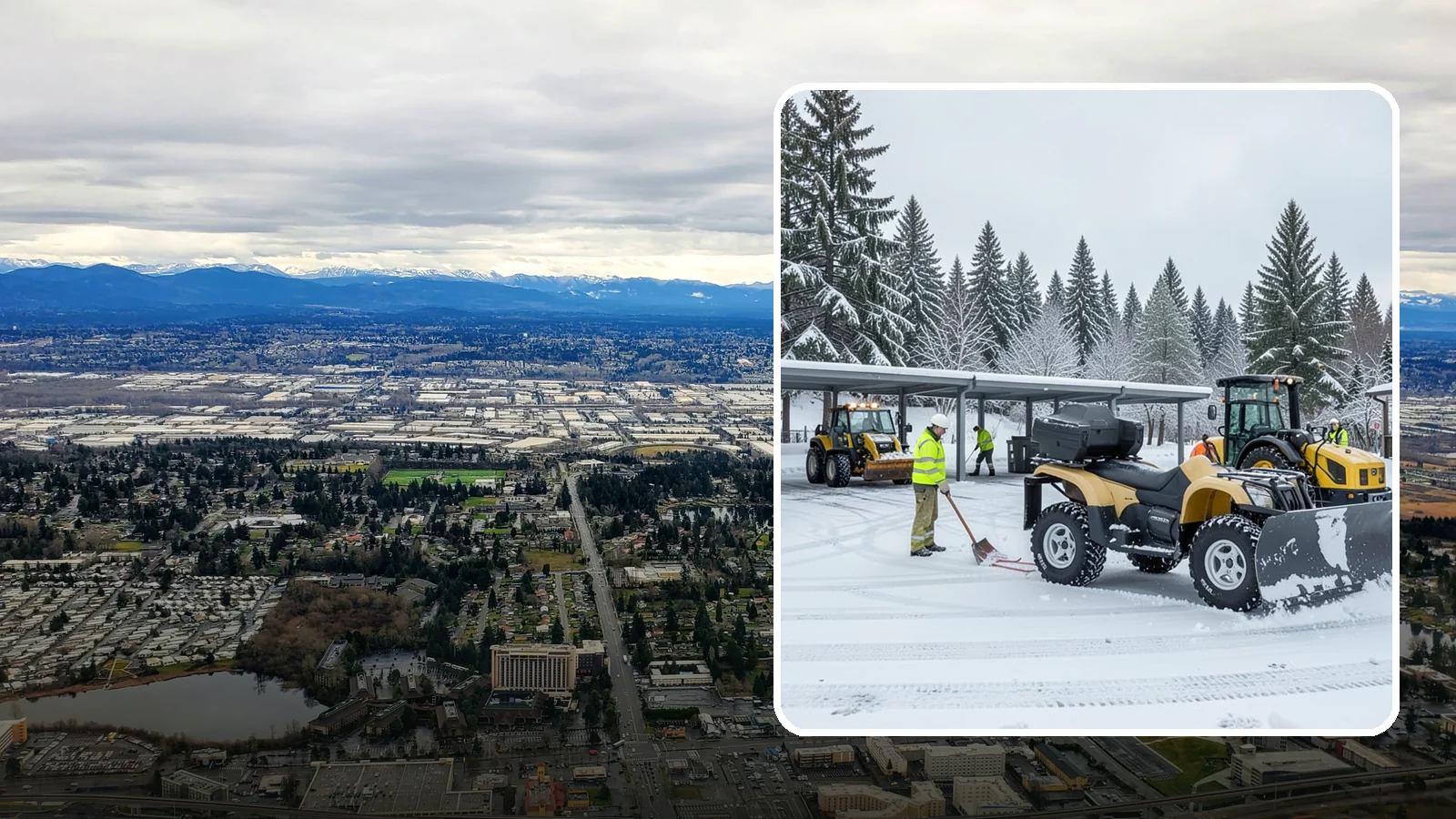 Park & Ride Snow Removal in SeaTac, King County, WA - We clear park-and-ride lots, stalls, and shuttle stops so commuters can leave their cars and catch transit without wading through...