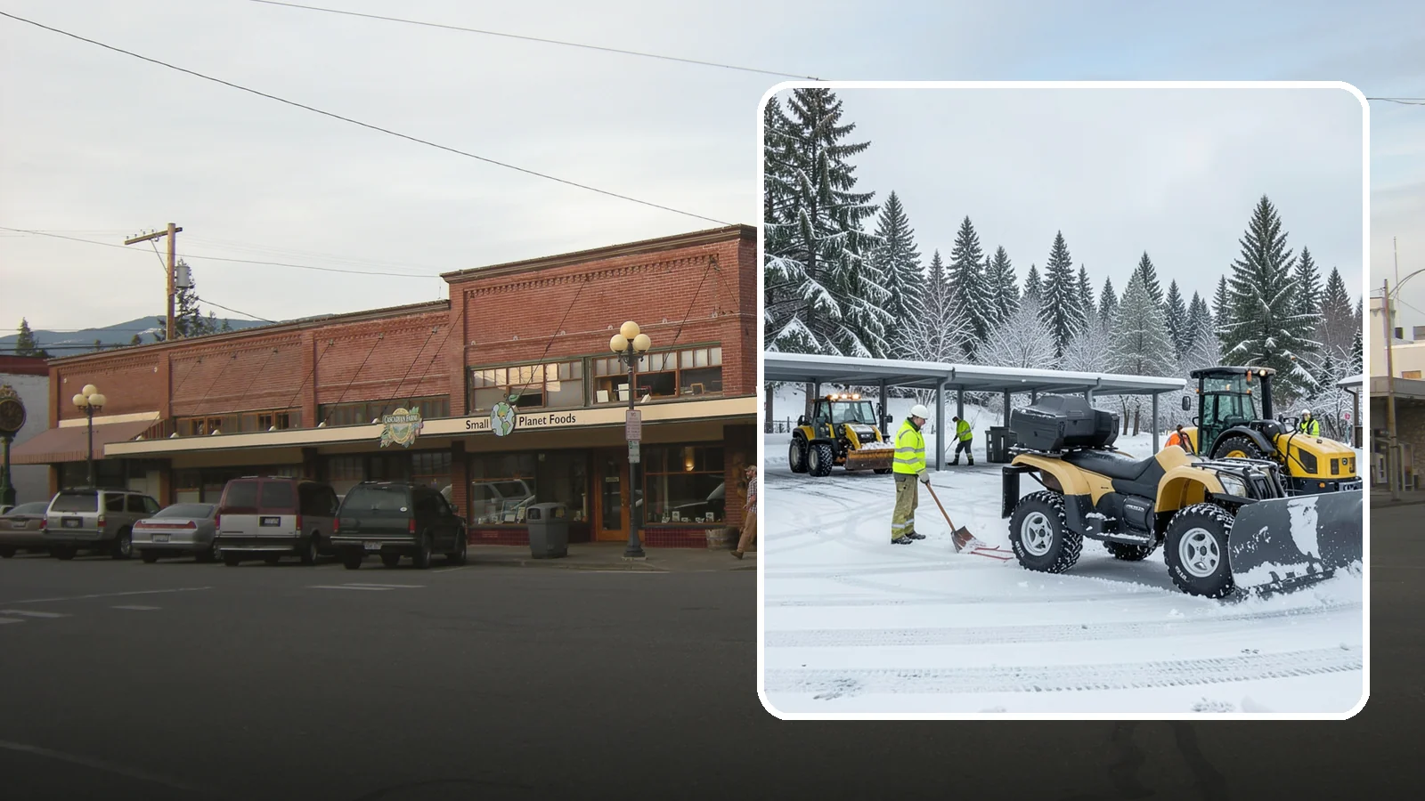 Park & Ride Snow Removal in Sedro-Woolley, Skagit County, WA - We clear park-and-ride lots, stalls, and shuttle stops so commuters can leave their cars and catch transit without wading through...