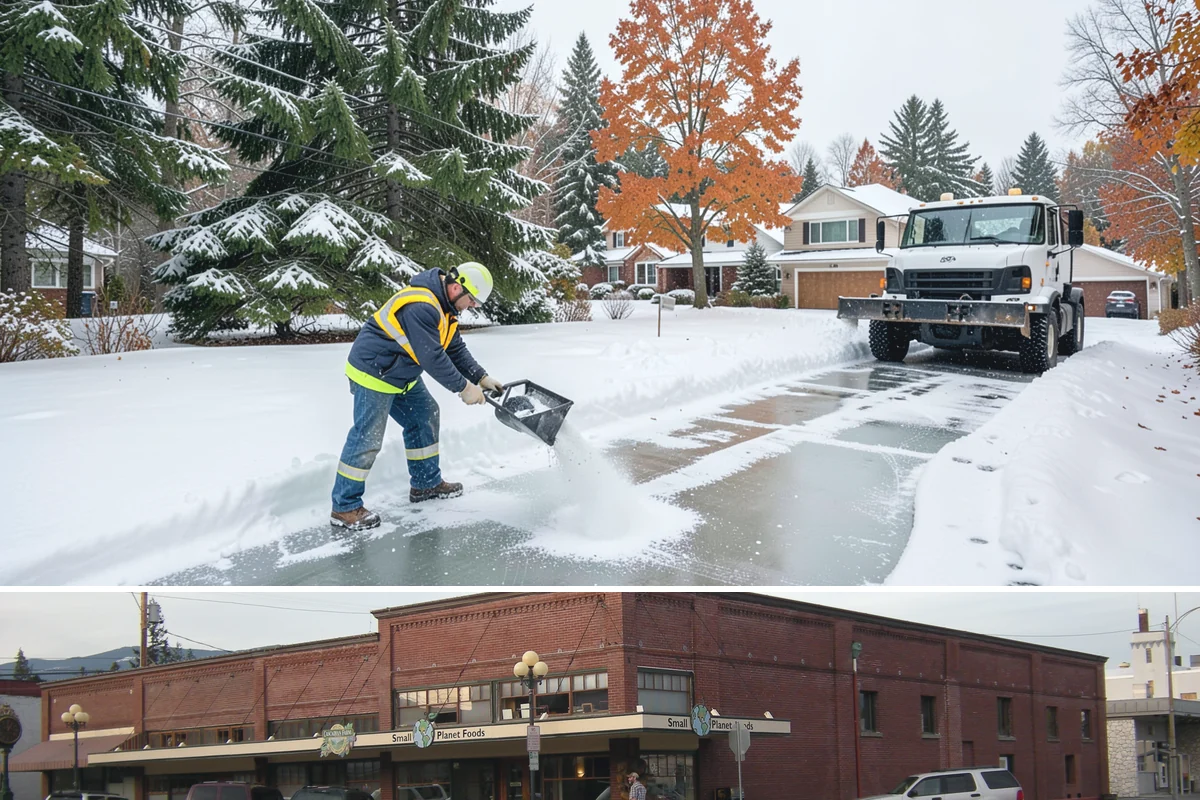 Park & Ride Snow Removal in Sedro-Woolley, Skagit County, WA - Park-and-ride lots see peak need December through February around commuter freeze mornings.