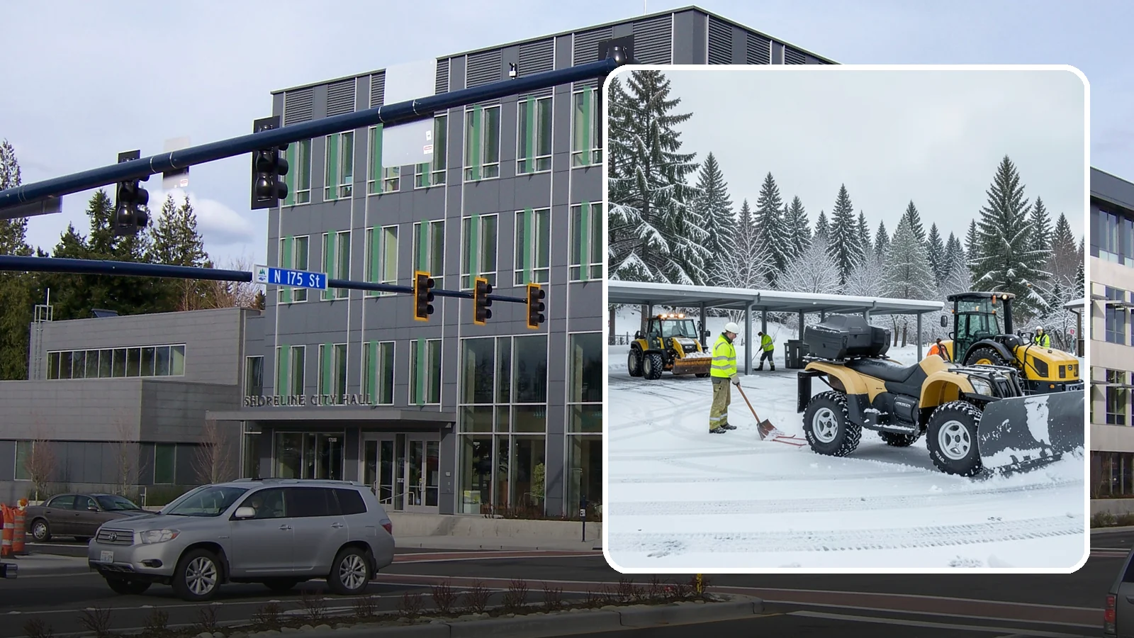 Park & Ride Snow Removal in Shoreline, King County, WA - We clear park-and-ride lots, stalls, and shuttle stops so commuters can leave their cars and catch transit without wading through...