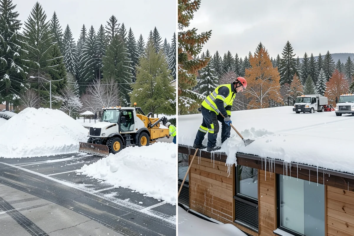Park & Ride Snow Removal in Shoreline, King County, WA - Map lot lanes, stalls, and transit stop pads