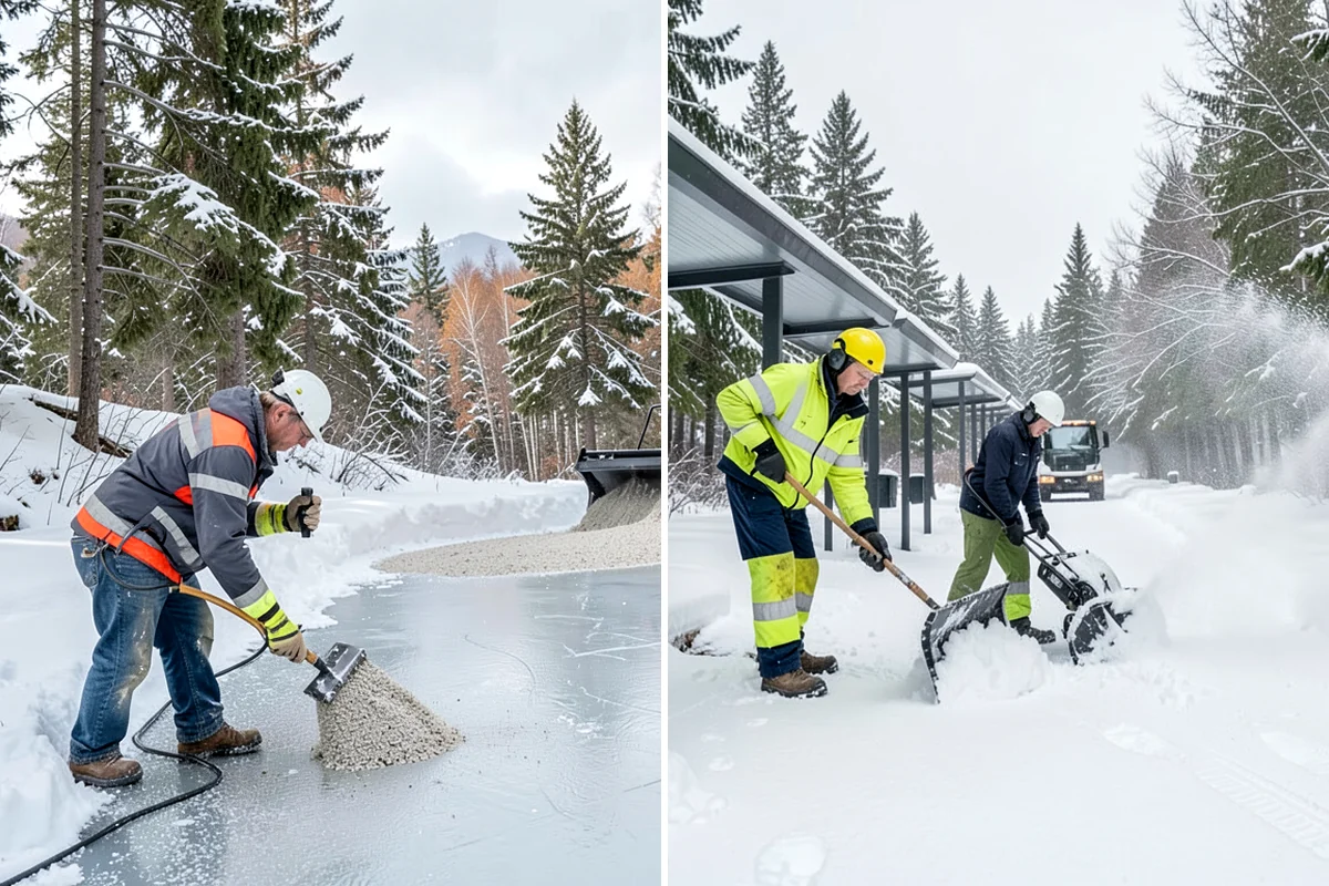 Park & Ride Snow Removal in Snoqualmie, King County, WA - Map lot lanes, stalls, and transit stop pads